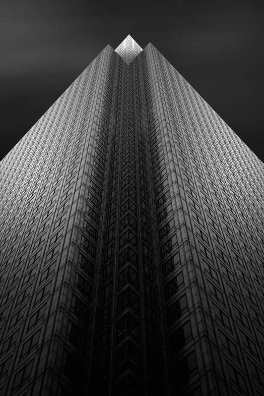 Mirrored Poster featuring the photograph Illusion Tower by Dragos Ioneanu