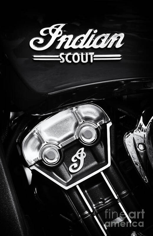 2015 Poster featuring the photograph Indian Scout Abstract by Tim Gainey