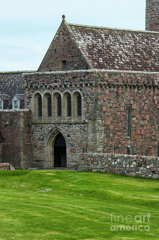 Isle Of Iona Poster featuring the photograph Iona Abbey by Bob Phillips