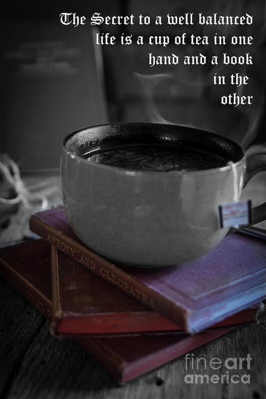 Cup Poster featuring the photograph It's Tea Time by Deborah Klubertanz