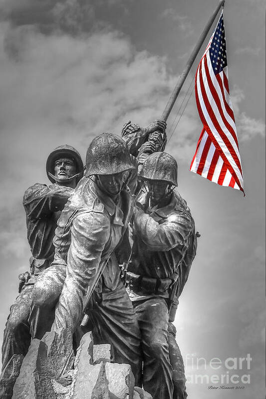 Iwo Jima Poster featuring the photograph Iwo Jima by Peter Kennett