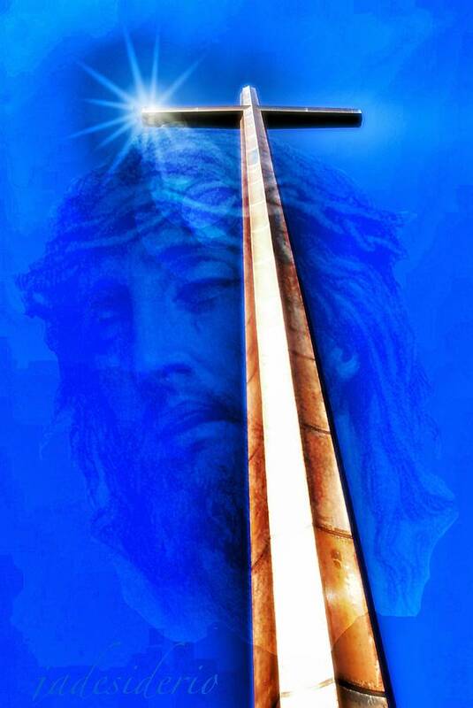 St. Augustine Cross Poster featuring the photograph Jesus Wept by Joseph Desiderio