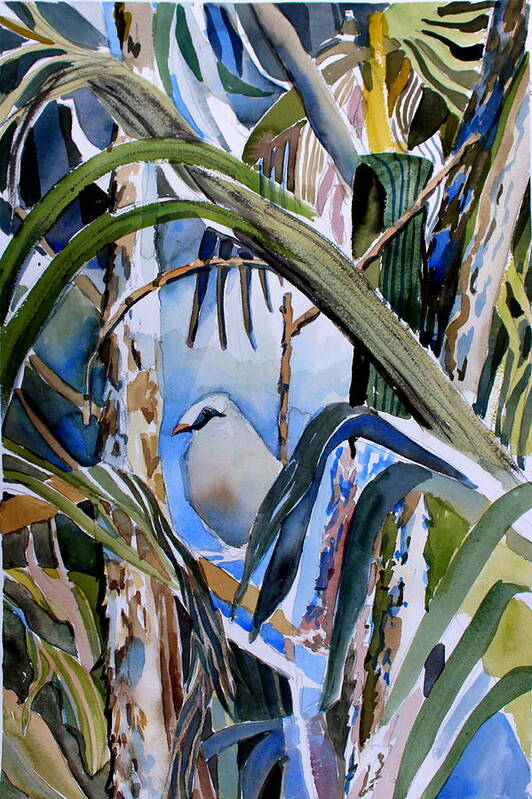 Bird Poster featuring the painting Just Being by Mindy Newman