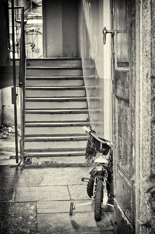 Bike Poster featuring the photograph Kid's bike by Silvia Ganora