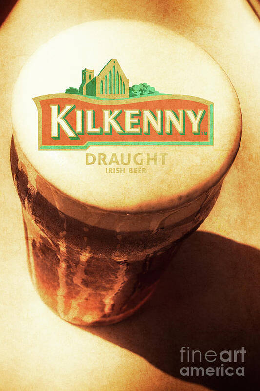 Kilkenny Poster featuring the photograph Kilkenny Draught Irish Beer Rusty Tin Sign by Jorgo Photography