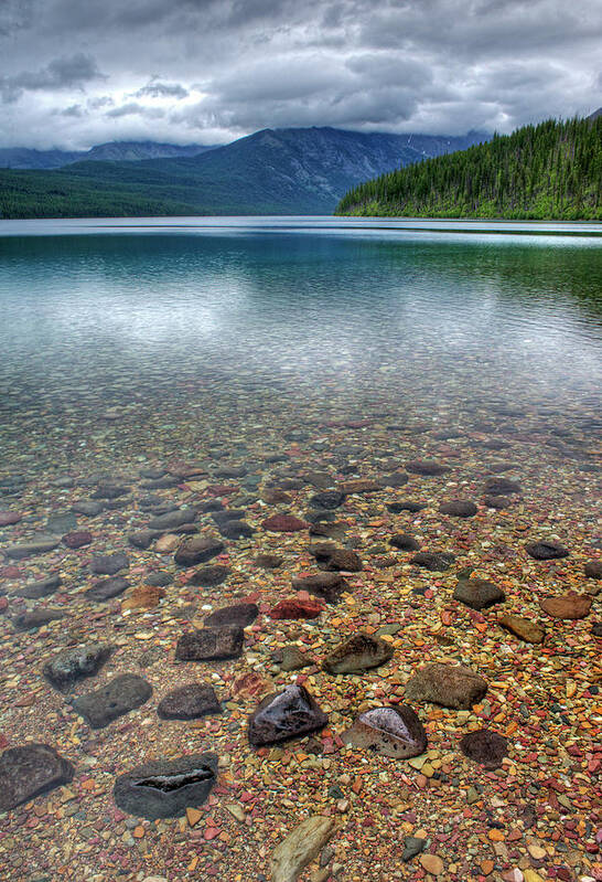 Scenic Poster featuring the photograph Kintla Lake by Doug Davidson