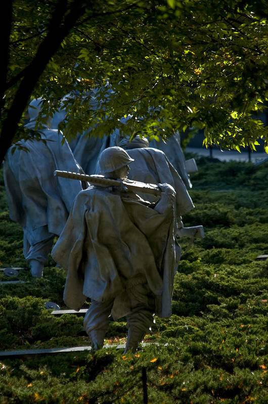 Nations Capitol Poster featuring the photograph Korean War Memorial by Brian Green