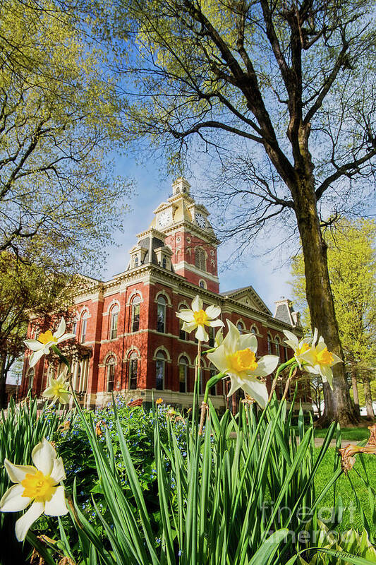 Courthouse Poster featuring the photograph LaGrange County Courthouse by David Arment