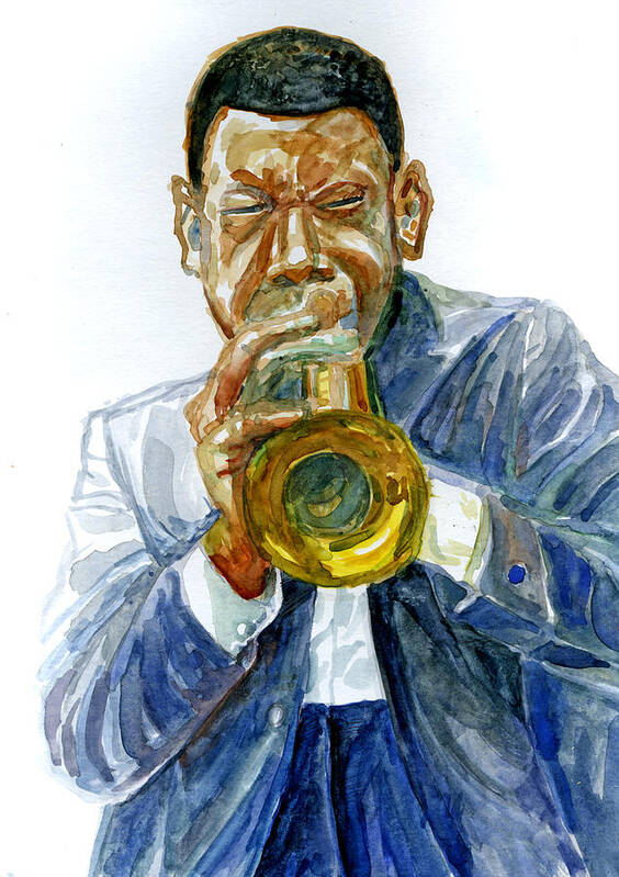 Jazz Poster featuring the painting Lee Morgan by Joe Roache