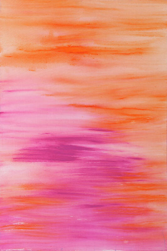 Pink Poster featuring the painting Light like Love by Angela Bushman