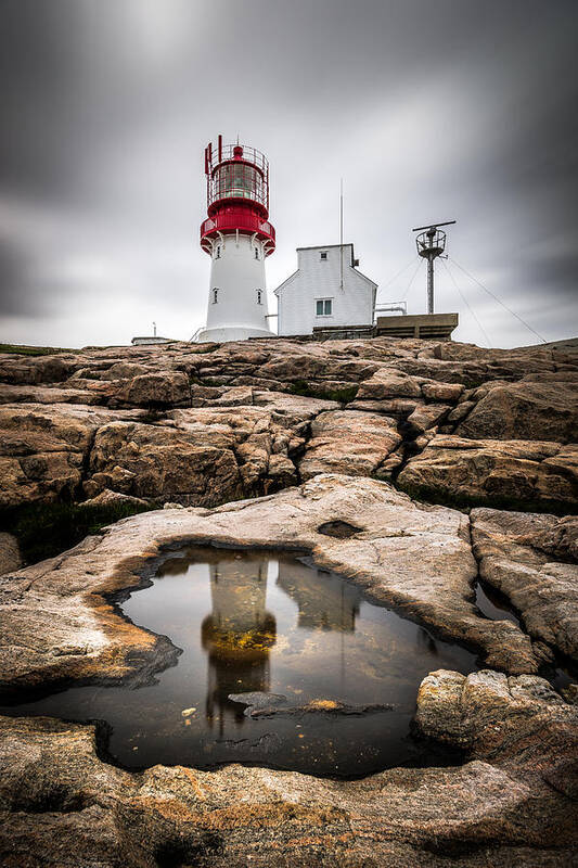 By The Sea Poster featuring the photograph Lindesnes lighthouse - Norway - Travel photography by Giuseppe Milo