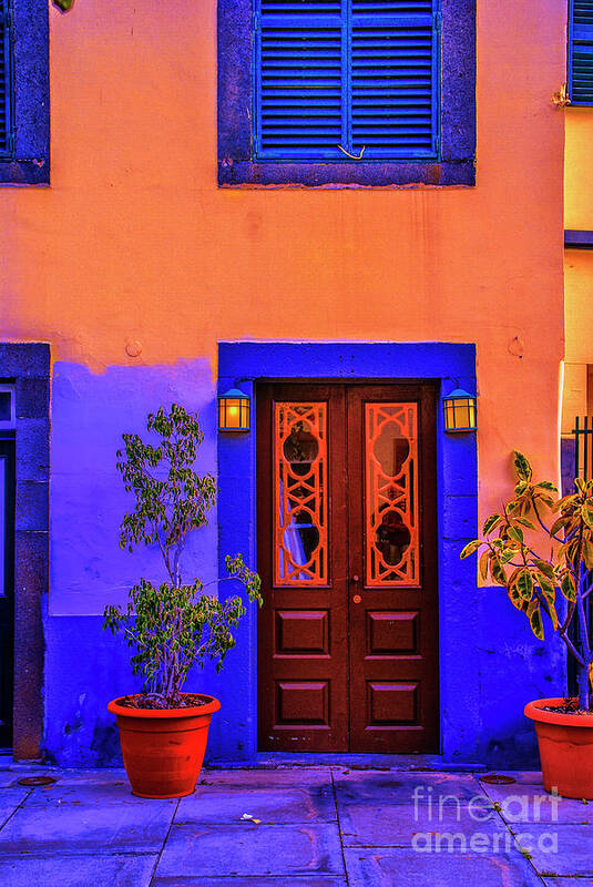 Madera Doorway Warm Colors Poster featuring the photograph Madera Door by Rick Bragan