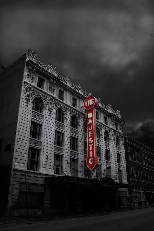 Dallas Poster featuring the photograph Majestic Theatre Dallas by Eugene Campbell