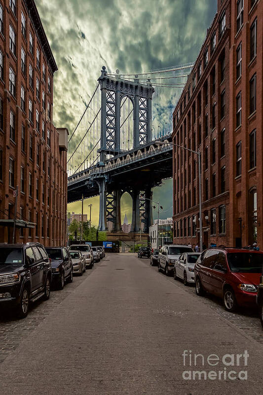 Manhattan Bridge Poster featuring the photograph Manhattan Bridge by Franz Zarda