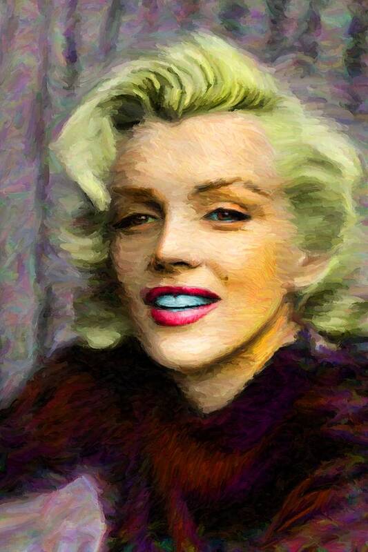 Marilyn Monroe Poster featuring the digital art Marilyn Monroe by Caito Junqueira