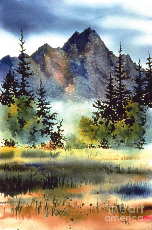 Matanuska Poster featuring the painting Matanuska by Teresa Ascone