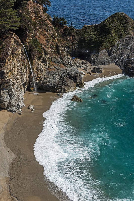 Pch Poster featuring the photograph McWay Falls On The Pacific Coast Highway by Willie Harper