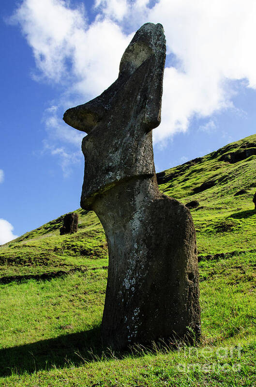 Easter Island Poster featuring the photograph Moai Rapa Nui 5 by Bob Christopher