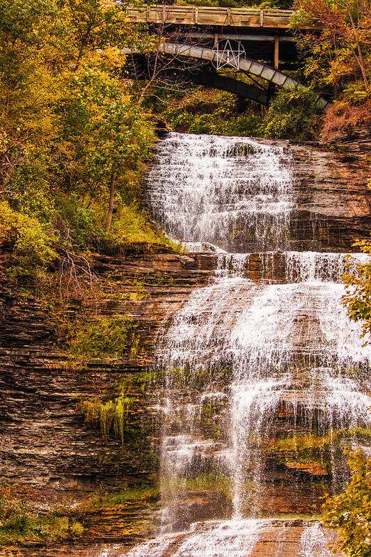 Montour Falls Poster featuring the photograph Montour Falls by Mindy Musick King