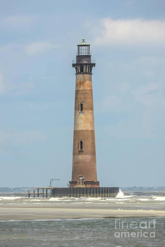 Morris Island Lighthouse Poster featuring the photograph Morris Island Lighthouse Circa 1876 by Dale Powell