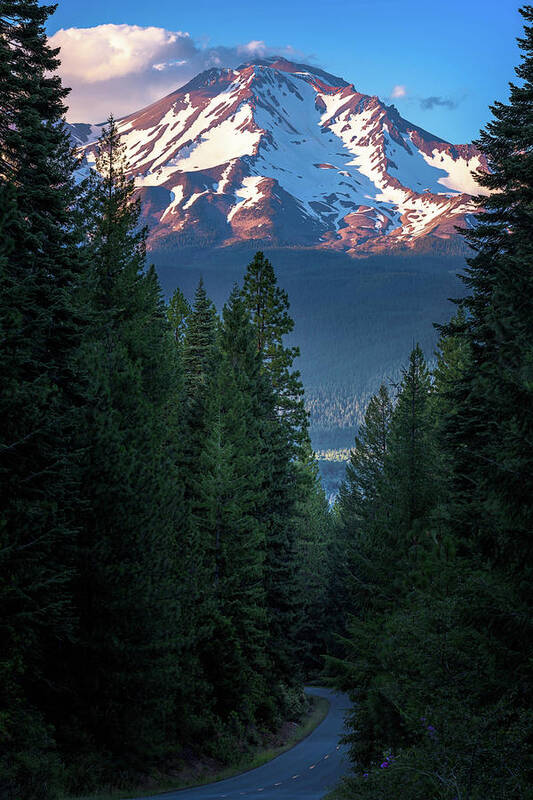 Af Zoom 24-70mm F/2.8g Poster featuring the photograph Mount Shasta - a Roadside View by John Hight