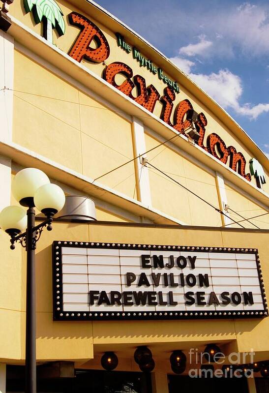 Myrtle Beach Pavilion Photo Poster featuring the photograph Myrtle Beach Pavilion Farewell by Bob Pardue