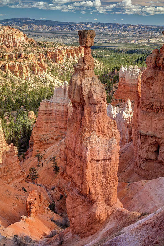 Bryce Canyon Poster featuring the photograph Mythological Thor's Hammer Hoodoo by Pierre Leclerc Photography
