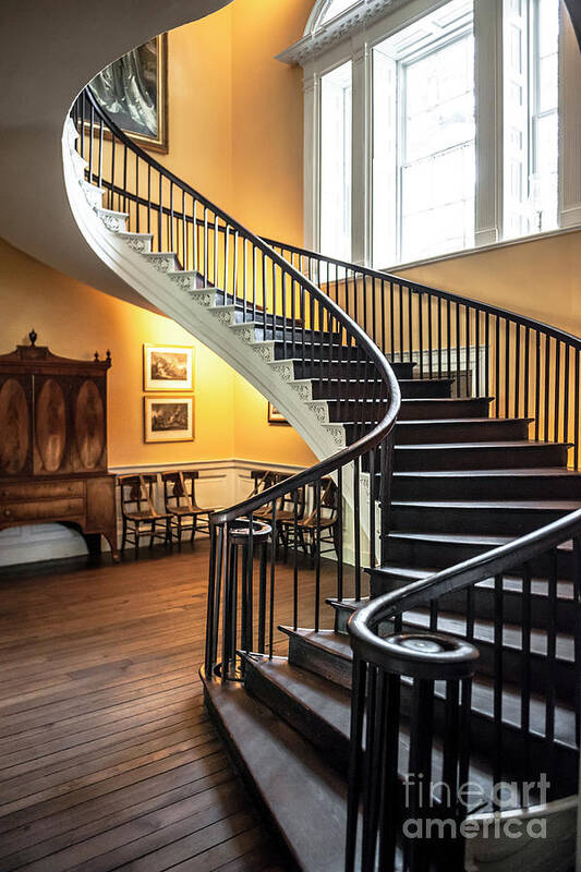 Nathaniel Russell House Free Floating Staircase by Dale Powell