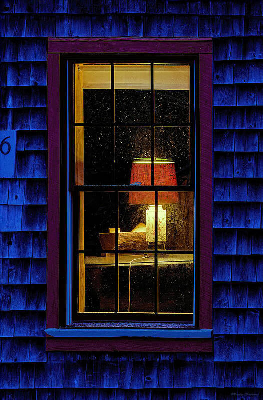 Light On Poster featuring the photograph Night Light by Marty Saccone