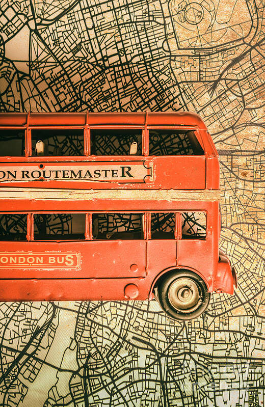 English Poster featuring the photograph Old City Transit by Jorgo Photography