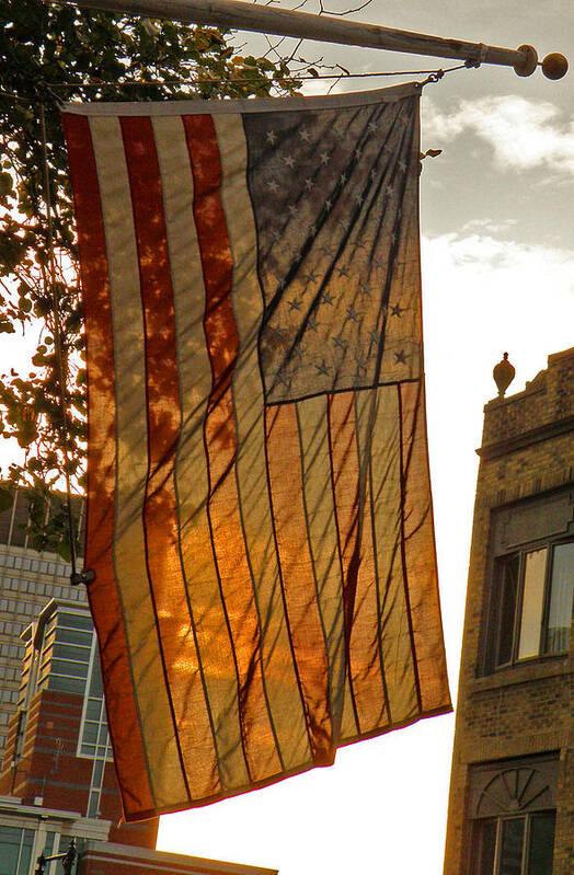 American Flag Poster featuring the photograph Old Glory by Donna Shahan