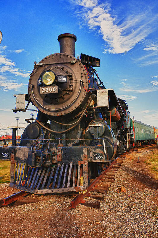 Old Train Poster featuring the photograph Old train by Garry Gay