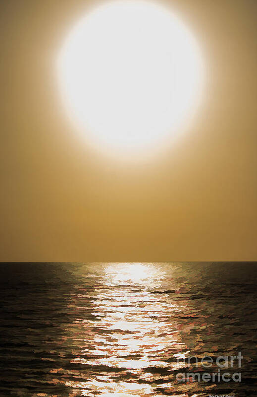 Sun Poster featuring the photograph On Golden Sunset by Roberta Byram
