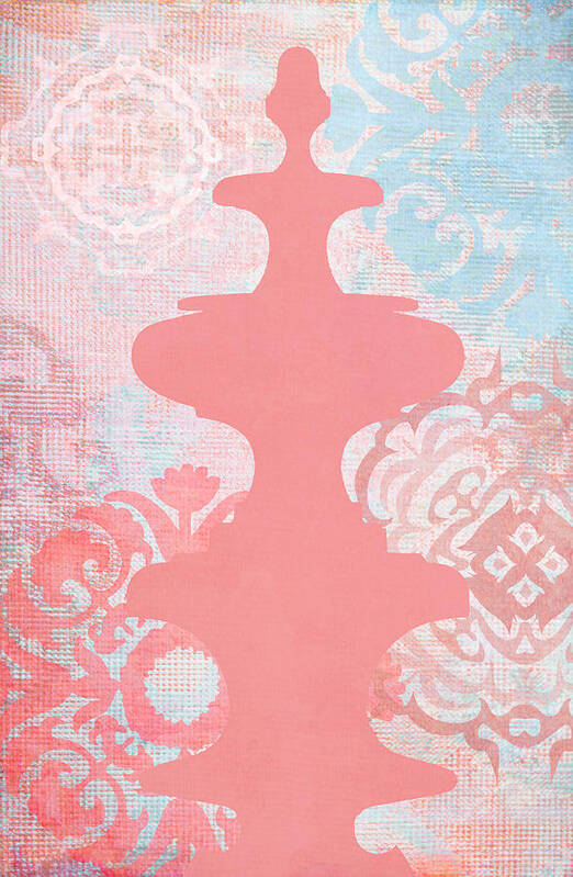 Oriental Design Poster featuring the photograph Oriental Far East Design Red by Suzanne Powers