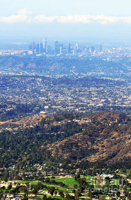 Los Angeles Poster featuring the photograph Over The Hills by Dan Holm