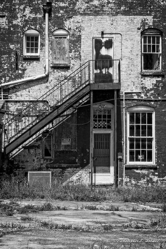 Christopher Holmes Photography Poster featuring the photograph Over Under the Stairs - BW by Christopher Holmes