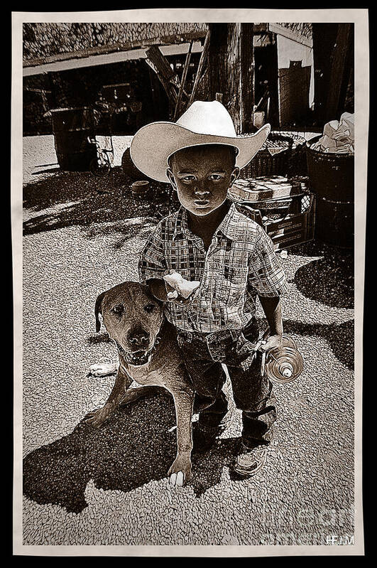 Kids Poster featuring the photograph Pardner by Mayhem Mediums