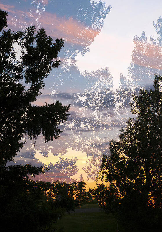 Multiple Exposure Poster featuring the photograph Paynotn Sunset by Ellery Russell