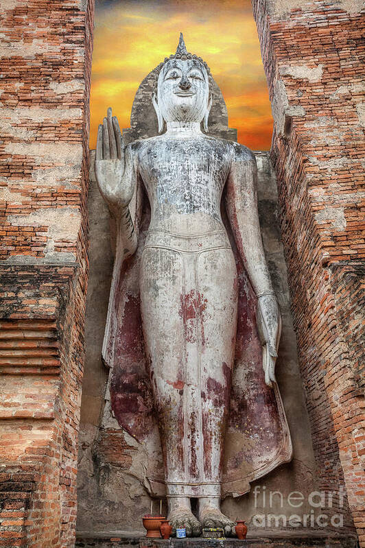 Phra Attharot Poster featuring the photograph Phra Attharot Buddha by Adrian Evans