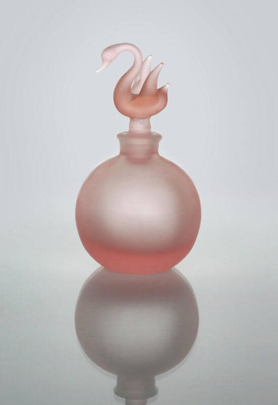 Bird Poster featuring the photograph Pink Perfume Bottle Vertical by David and Carol Kelly