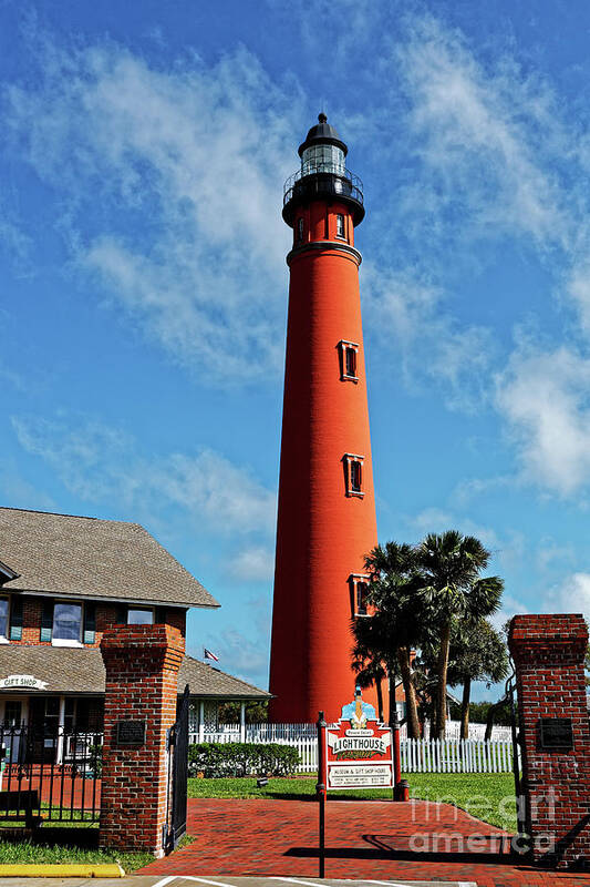 Ponce Inlet Poster featuring the photograph Ponce Inlet Light by Paul Mashburn