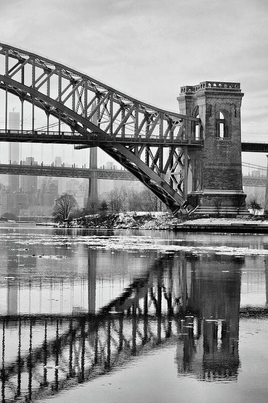 Hellgate Bridge Poster featuring the photograph Portrait of the Hellgate by Cate Franklyn