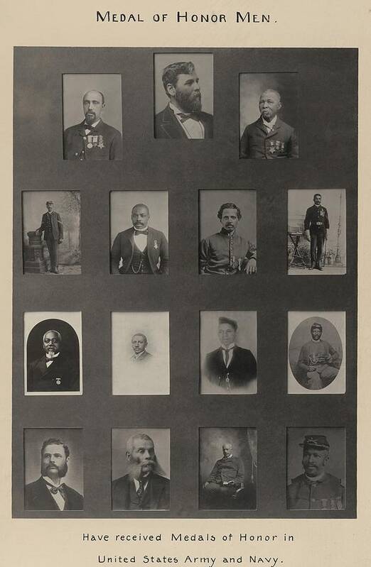 History Poster featuring the photograph Portraits Of 15 African American by Everett
