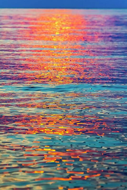 Sunset Poster featuring the photograph Psychedelic Sunset by Terri Hart-Ellis