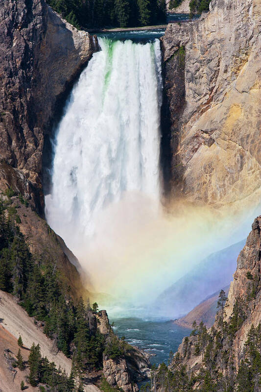 Idaho Poster featuring the photograph Rainbow Falls by D Robert Franz