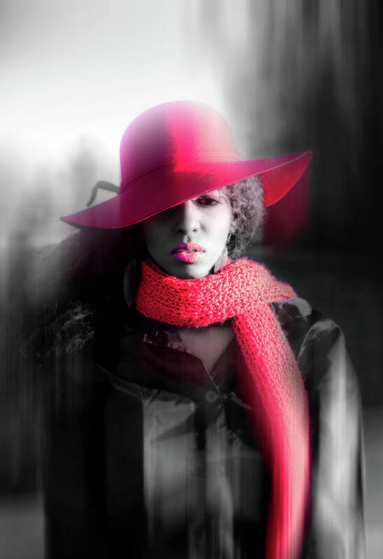 Red Hat Poster featuring the photograph Red hat by Lilia S
