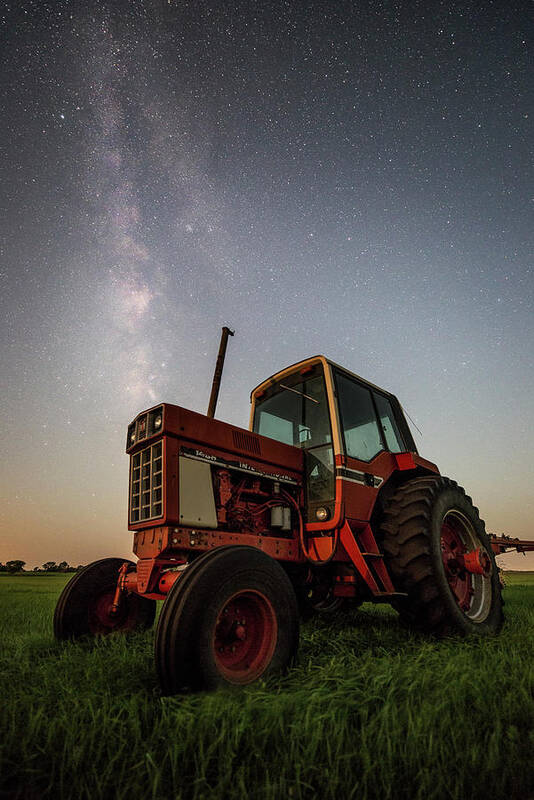 International Poster featuring the photograph Red Tractor by Aaron J Groen