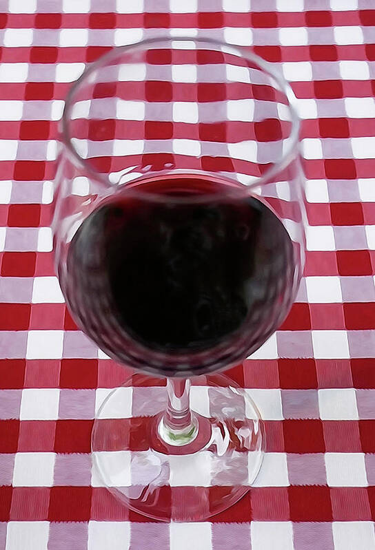 Red Wine Poster featuring the photograph Red Wine in Glass by Dennis Cox