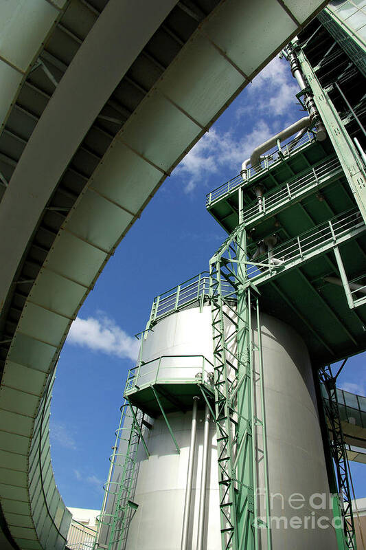 Building Poster featuring the photograph Refinery Detail by Carlos Caetano