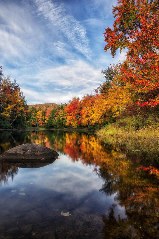 Mark Papke Poster featuring the photograph Reflections of Fall by Mark Papke